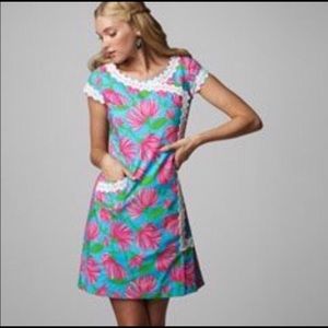 Lilly Pulitzer | Originals Maci Dress Mini Turquoise Kissue Pockets